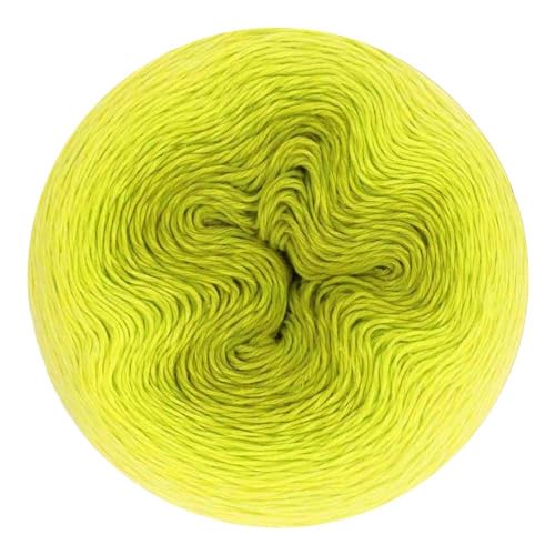 Image of Scheepjes Whirl Gradient Yarn Cake 563 Citrus Squeeze, 1094 yd (1000 m), 8.0 oz (226 g), Cotton-Acrylic, 1 Cake