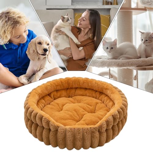 Lit donut pour petit chien et chat d'intérieur lavable et chaud - 5