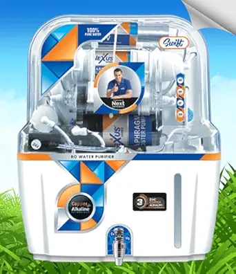 MCLORD Aqua RO Swift Domestic Water Purifier (RO+ UV+ ORC COPPER+ ZINC+B12 ALKALINE+ HTM+ TDS CONTROL) Suitable for All Types of Water Supplies | 20 LPH Filtration Capacity