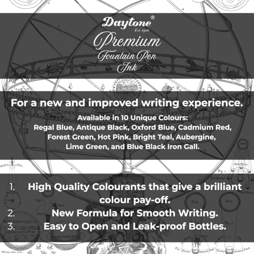 Image of Daytone Premium Fountain Pen Ink (Forest Green, 30 ml Bottle)