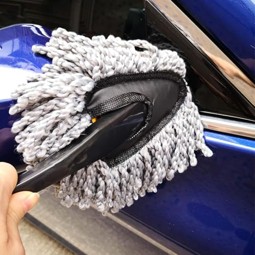 Image of Generic Super Soft Microfiber Car Dash Duster Brush for Car Cleaning Home Kitchen Computer Cleaning Brush Dusting Tool, Gray, MJHG321