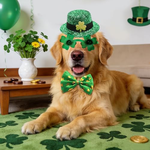 Disfraz Leprechaun de San Patricio para Perros y Gatos miniatura 3