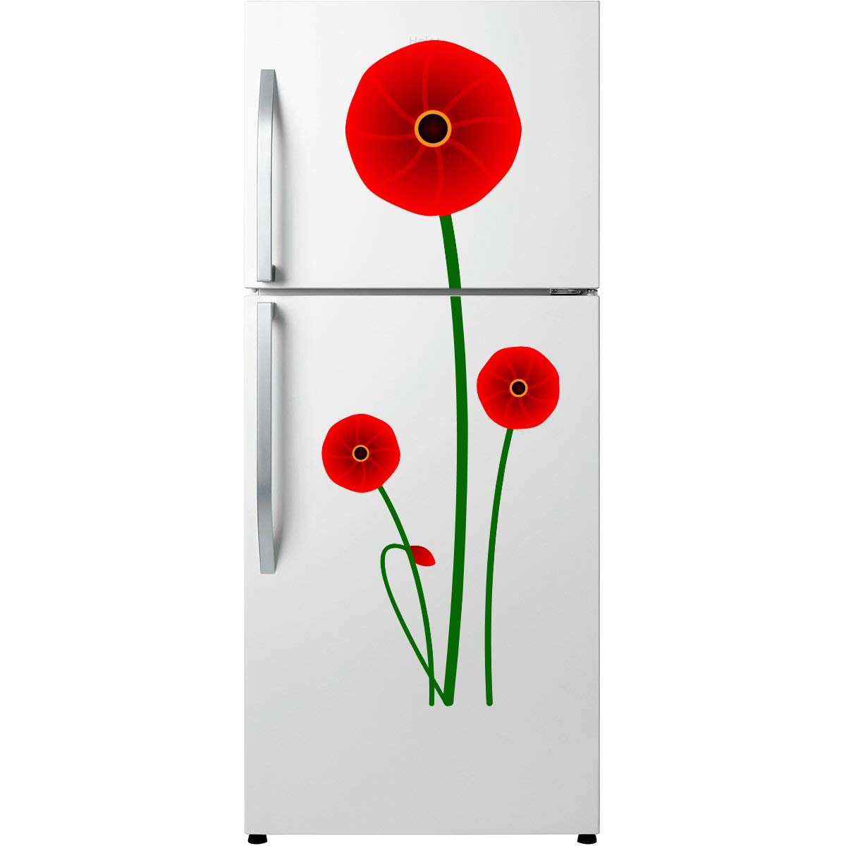 DecorVilla Flower Fridge and Wall Sticker (58 x 40 cm)