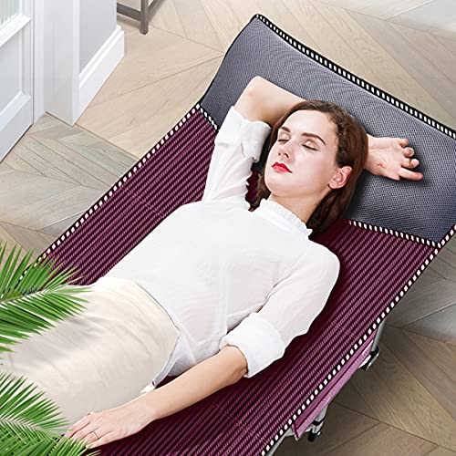 Image of ABORON Camping Cot for Adult 28 inch Extra Wide, Heavy-Duty 1200D Oxford Cot for Sleeping, Portable Folding Camp Bed with Mat & Carry Bag