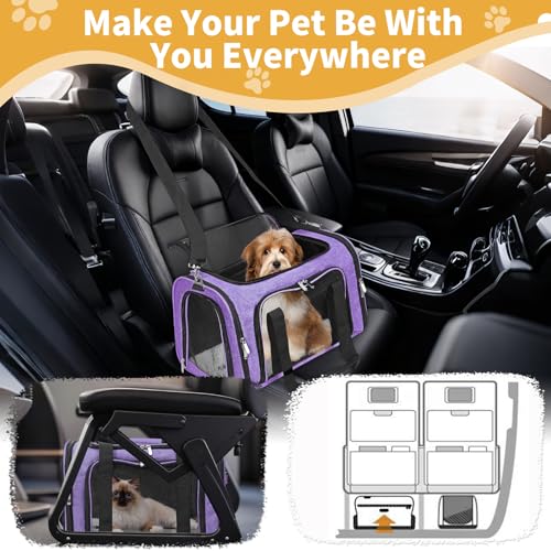 Image of Soft-Sided Cat /Dog /Pet Carrier, Collapsible Pets Travel Carriers