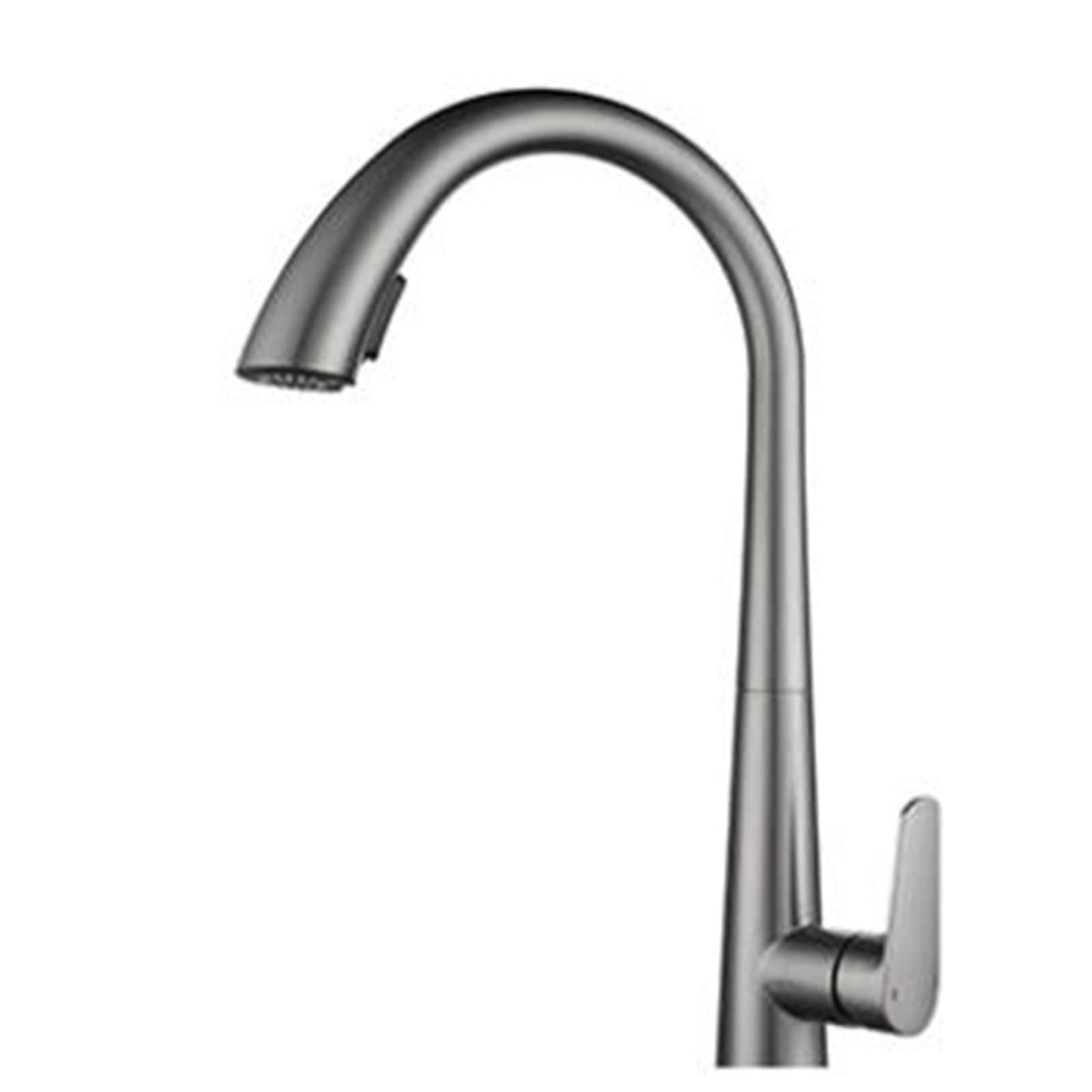 ZYCHSJXA faucets with Pull Out Spray Faucet able Swivel Hot and Cold Multifunction Kitchen Sink FaucetGrey(Black)