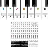 Reusable & Transparent:Crafted from high-quality PVC material, these transparent keyboard stickers blend seamlessly with the keys. They are removable without leaving any sticky residue or causing damage to your keyboard. Universal & Convenient:This s...