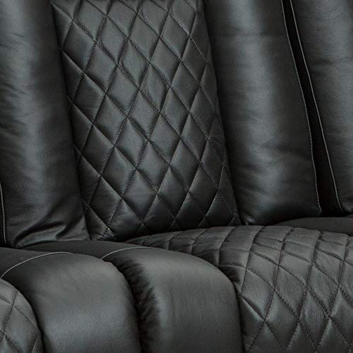 Luxury recliner sofa leather set