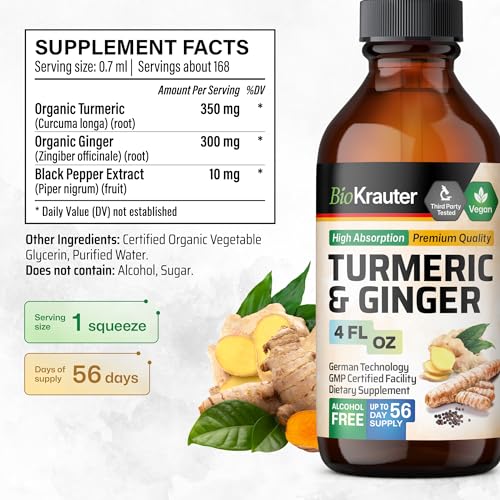 Bio Krauter Turmeric And Ginger Supplement Tincture thumb #2