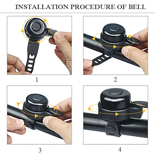 image for Rmolitty Bike Mirror, Convex Safety Handlebar Bike Mirror ＆ Bike Bel