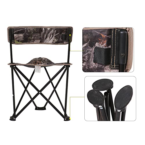 Redcamp 2-Pack Tripod Hunting Chairs For Blinds, Portable Folding Hunting Stool With Back, Camo Fishing Chair For Camping Hiking #TOP4