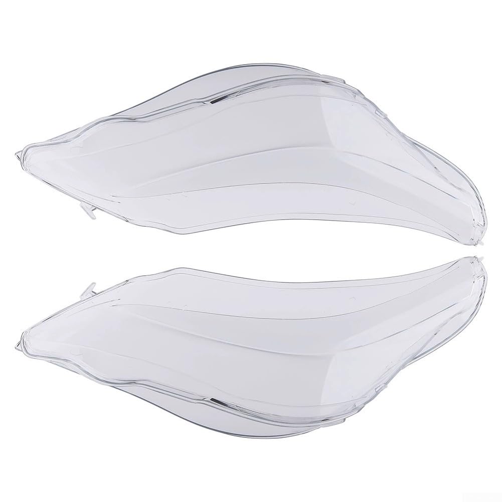 Par de cubiertas transparentes para faros delanteros E60 E61 525i para 530i 545i 550i M5 Sedan Touring 2003-2010, carcasa de repuesto de PC para carcasa agrietada amarillenta