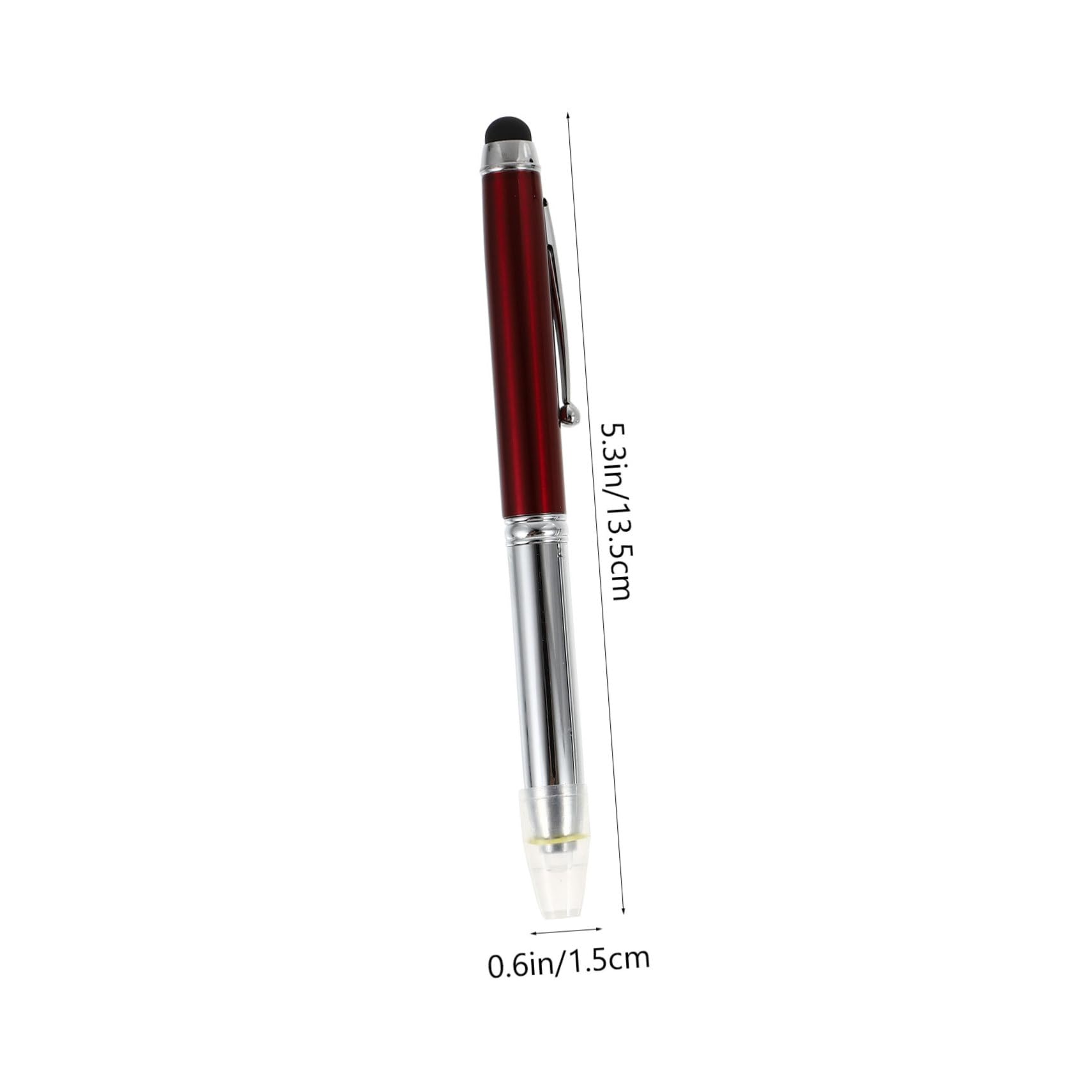 Stylus Pencil Touch Screen Nero 10 Pezzi con Luce LED | Acciaio Plastico, Punta Liscia, per Office e Inverno, Decorazioni Scuola