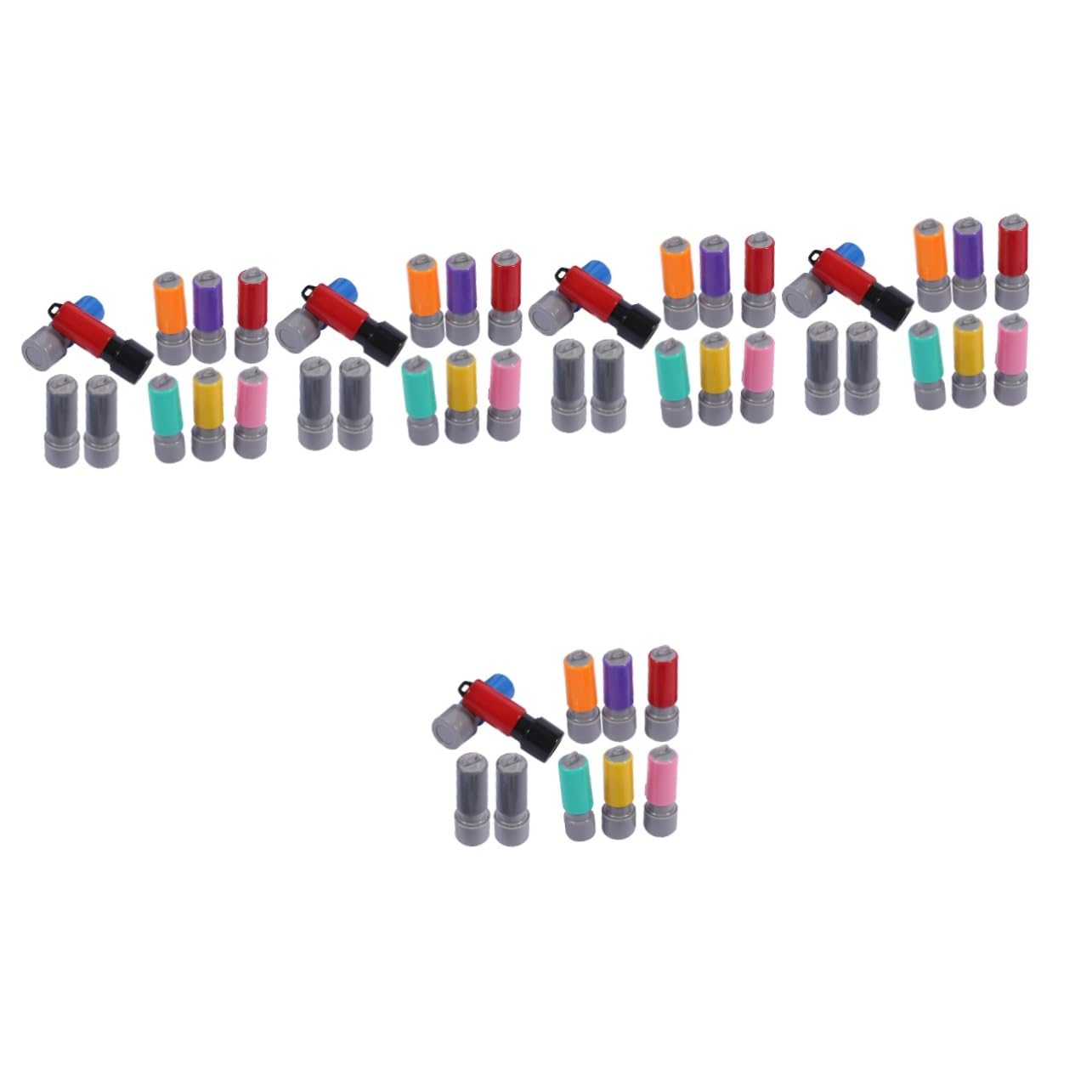 Gadpiparty 5 Set Custodia Sigillata Creazione Mestiere Tampone Astuccio Tamponi Di Inchiostro Sigilli Kit Scatola Stagna Timbro Francobolli Fai Da Te Stampaggio Vuoto Plastica 10 Pezzi*5