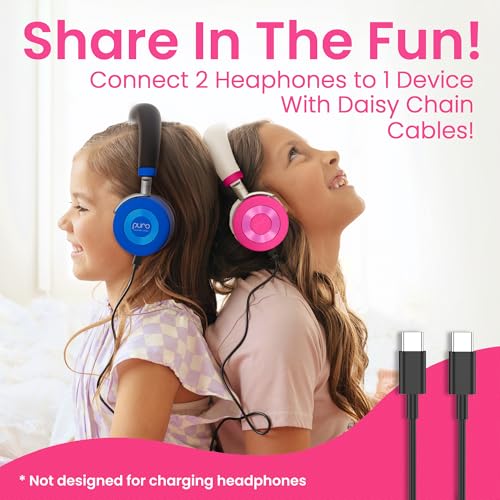 Puro Sound Labs JuniorJam Plus Volume-Limiting Wireless Bluetooth Headphones for Kids, Secure Audio with Adjustable On-Ear Design, 22-Hour Battery Life, Ideal for Tablets, Smartphones & PCs - Pink by Puro Sound Labs - Image 4
