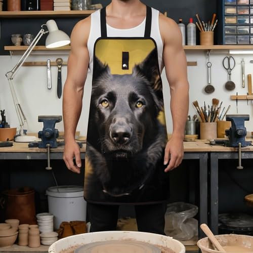 Delantal de Herramientas German Shepherd con 8 Bolsillos Negro miniatura 4