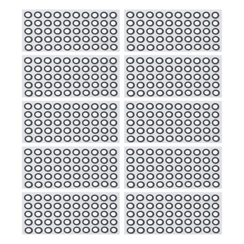 1000Pcs 3D Tracking Dot, ID 6mm OD 10mm Diffuse Reflection Marker for 3D Scanning