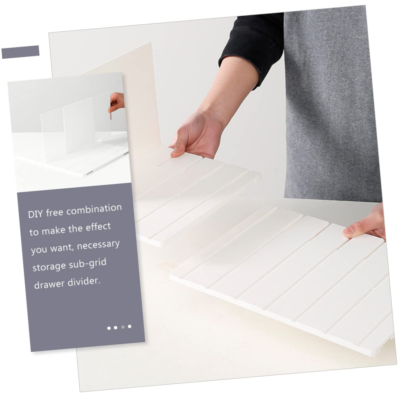 SEWACC Divisor De Armario Doméstico Organizador De Separadores De Estantería Diseño Simple y Elegante Almacenamiento Para Libros y Cosméticos