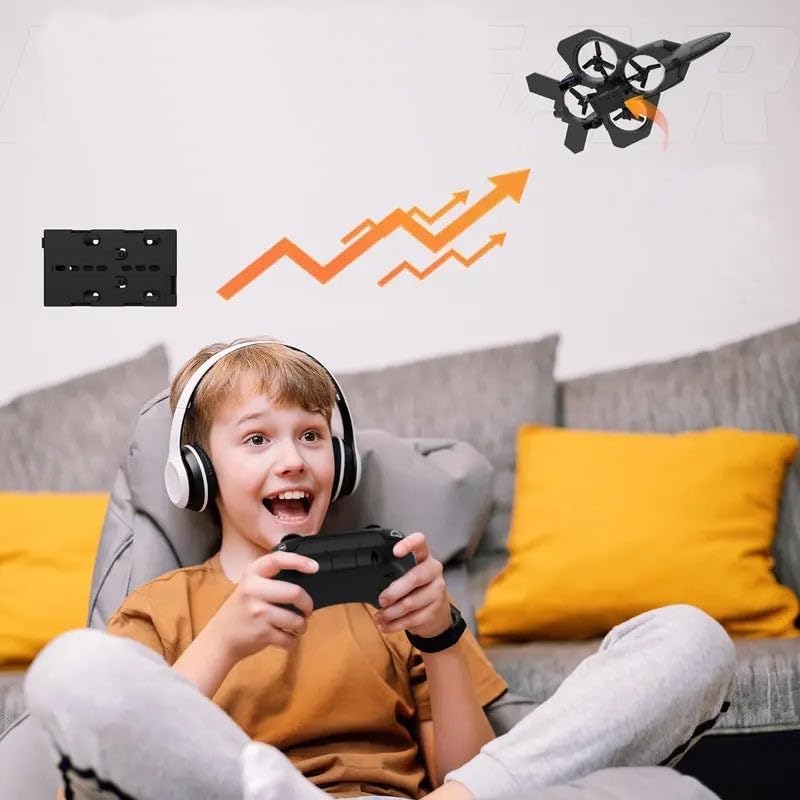Remote Control LED Airplane, Bright LED Lighting Makes The Plane Attractive and Perfect for Night Flying. Kids Suitable for Playing Both Indoors and Outdoors for Kids.