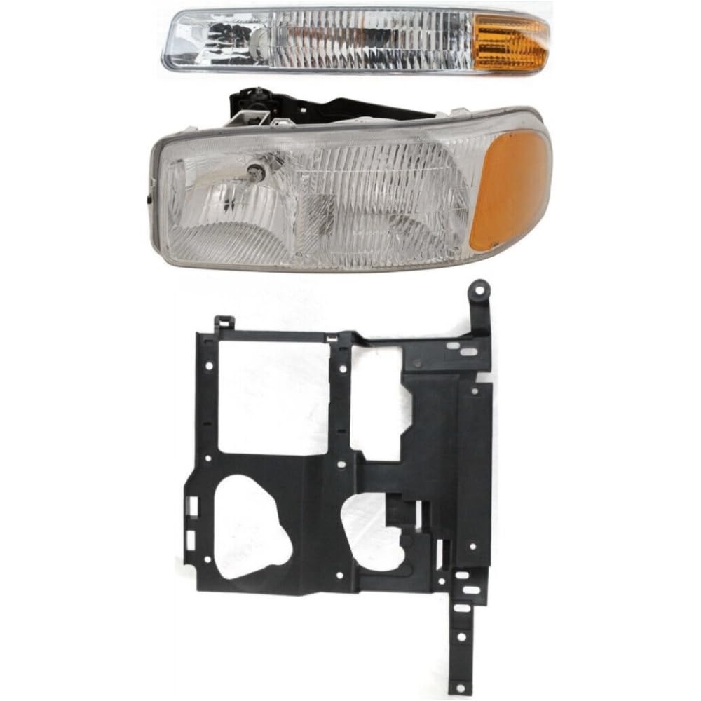 Amazon.com: AUTOPARTS FACTORY 3pcs Headlight Halogen Left Side W 