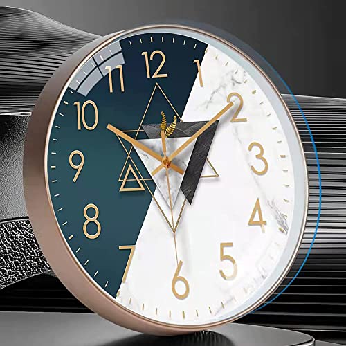 Image of Wall Clock 12 inch Silent Quartz Decorative Wall Clock Non-Ticking Classic Digital Clock Battery Operated Round Easy to Read Handheld Complete Home /Kitchen /Bedroom (425)