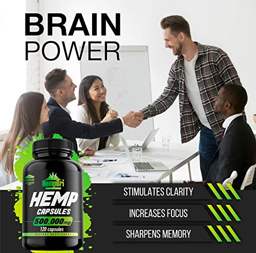 Hempbri Hemp Oil Extract Capsules for Joint Support Your Health Sleep Supplement Pill Tablets Immune Natural Seed Oils Powder (Pack of 1) - Image 7