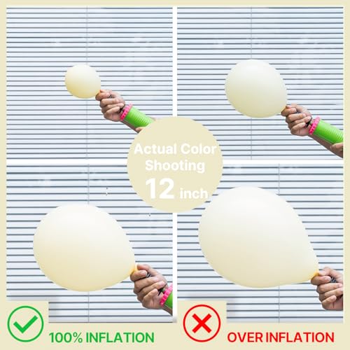 Image of PartyWoo Pastel Yellow Balloons 100pcs 12 Inch Light Pale Yellow Latex Helium Balloons for Graduation Baby Shower Gender Reveal Easter Little Cutie Bee Birthday Summer Party Decorations Yellow-Q07