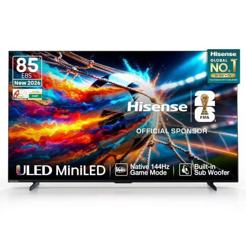 Image of Hisense 215 cm (85 inches) E8S Series Hi-QLED MiniLED Smart TV 85E8S (Black)