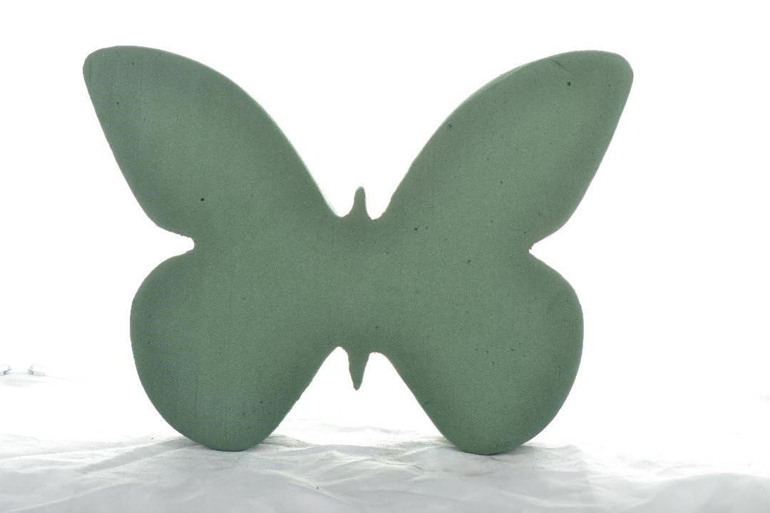 Floral Foam 2D Butterfly Shape for Fresh & Artificial Flower Decoration - Wedding, Birthday, Anniversary, Party, Valentine, (1 No) 12"x12" Green-image-25