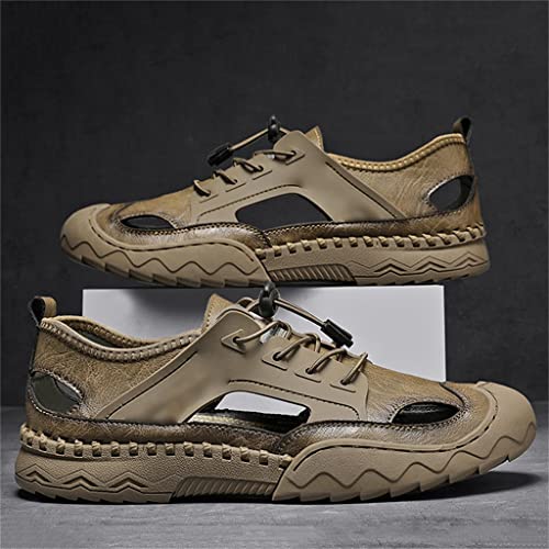 Mens Sandals Trekking Outdoor Comfortable Beach Casual Shoes Non-Slip Leisure Rubber Soles(39)2