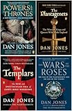 Dan Jones Bestselling 4 Books Collection - Powers and Thrones, The Plantagenets, The Templars, The Wars of the Roses