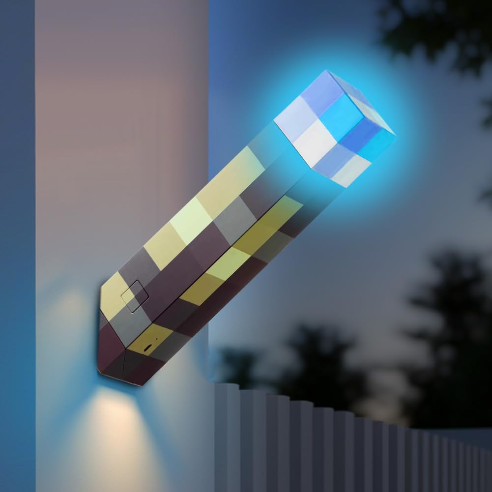 Fouvin Lamp Torch Wall Lamp, 7 Colours Wall Torch Night Light, Night Lamp USB Rechargeable LED Lights - Image 4
