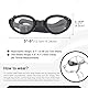 Billionchains Hundebrille Einstellbar Sonnenbrille Winddicht Hund Motorradbrille Austauschbaren Gläsern (Schwarz +Klar) Hundebrille für Mittlere bis Große Hunde