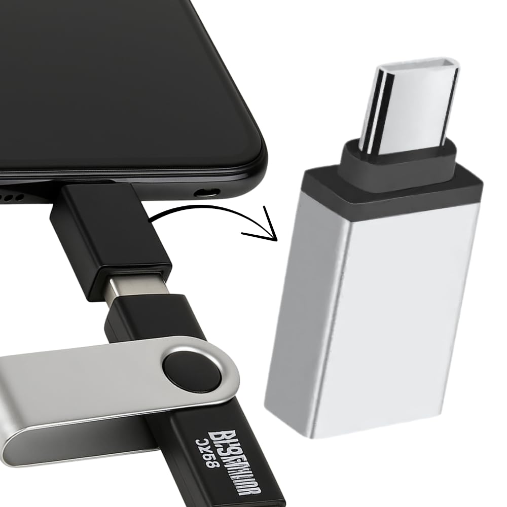 Adaptador Tipo C Otg Pendrive Para Celular E Tablet Conversor Tipo C X Usb 3.0 Fêmea Cor