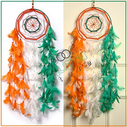 Image of Dream Catchers with Light Home Decor, Feather Wall Hangings for Kids Room, Bedroom, Livingroom, Balcony, Cafe Decorations, Gift Items, Multicolor 4