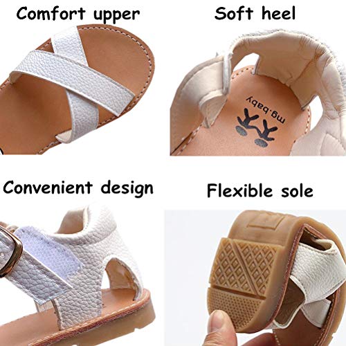 Dadawen Girl's Summer Water Sandals Strappy Comfort Soft Flat Sandal (Toddler/Little Kid) Black Us Size 5 M Toddler #TOP6