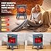 RealSmart Electric Fireplace Heater 22 in Freestanding Fireplace Stove Infrared Fireplace with 3D Flame Effect Remoted Control, Timer, Overheating Protection (Blue)