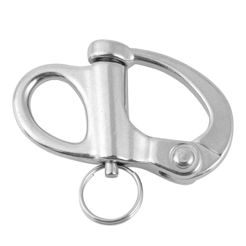 Alomejor Manille à Mousqueton Pivotant à Emerillon Maillons Rapides en 304 INOX Matériel pour Kayak Canot Yacht Bateaux