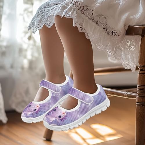 Coloranimal Mary Jane Shoes Girls' Flats Dance Shoes Adjustable Princess Shoes with Hook and Loops School Uniform Shoes for Girls2