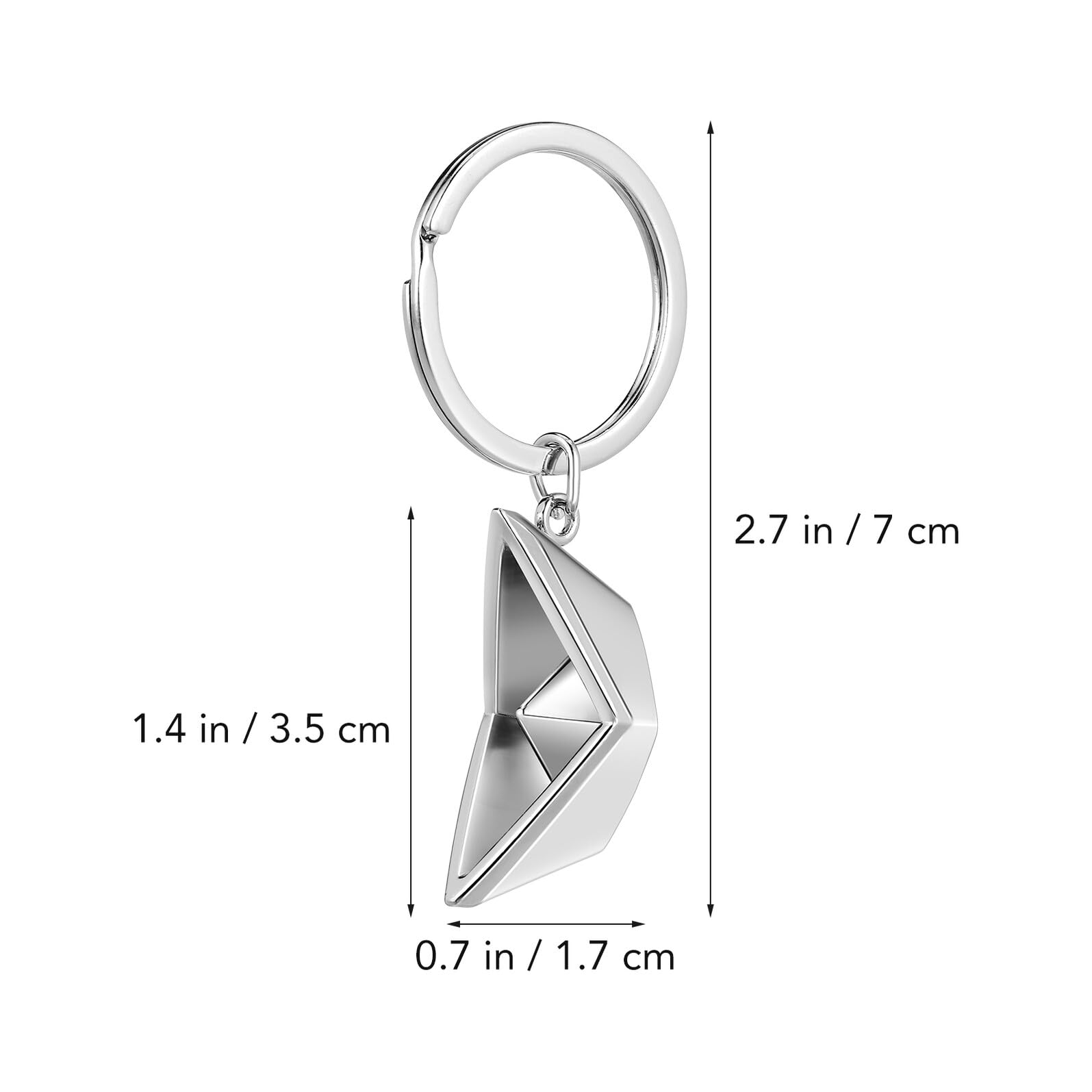 ibasenice Portachiavi Barca in Metallo 5 Pezzi Argento per Uomini e Donne | Borsa e Zaino, Regalo e Decorazione, Formato Piccolo, Stile Unico, Pratico Accessorio