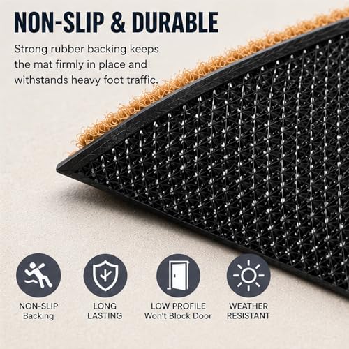 Tapis de sol antidérapant pour salle de bain et porche extérieur
