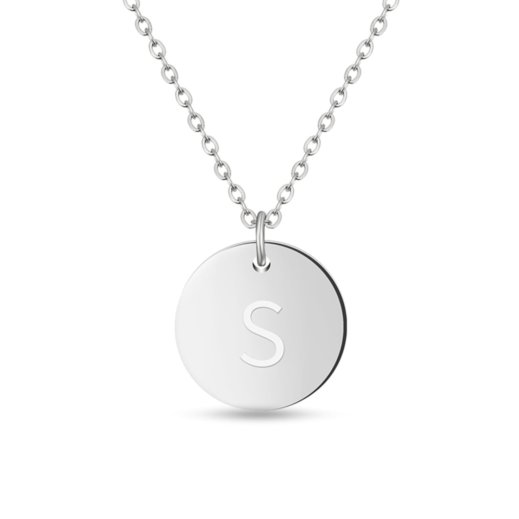 GD GOOD.designs Buchstaben Kette Silber für Damen | wasserfeste Halskette mit Initialien Anhänger | Silberne 316L Edelstahl Buchstabenkette - Geschenk für Sie und Ihn