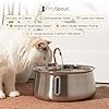 KittySpout Stainless Steel Cat Water Fountain Automatic Drinking Fountain, Quiet Circulating Water Bowl, Dishwasher Safe, Indoor Pet Fountain for Hydrated Healthy Cats (Stainless Steel, 4L Corded) #3