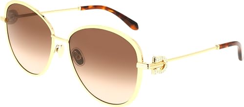 FERRAGAMO SF333SR 745 GOLD/BROWN GRADIENT 61/17/140 FEMALE Sunglasses