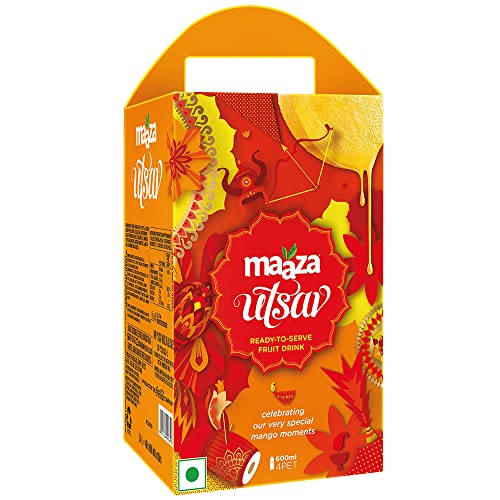 Image of Maaza Utsav Gift Pack, PET Bottle 600 ml (Pack of 4)
