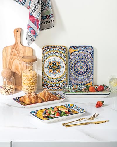 50% Off Boho Ceramic Dinner Plates – Set of 6 - Image 7