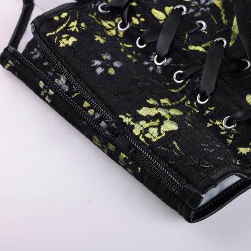 Image of Scarlet Darkness Corset Tops for Women Renaissance Floral Bustier Tops