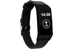 Premium Leather Bands for Fitbit Charge 3 & Charge 4 - Stylish, Comfortable, and Durable