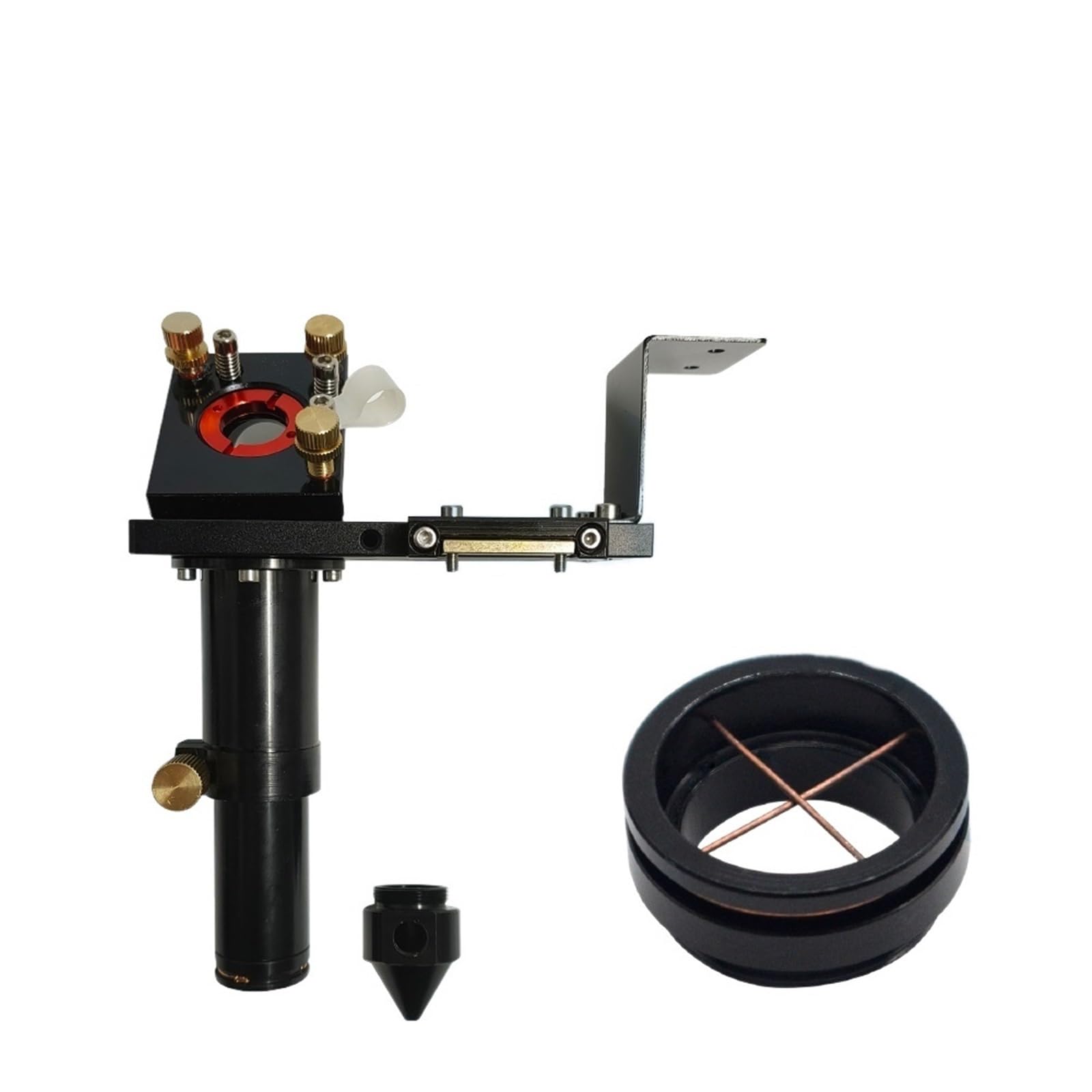 CO2 Laser Head & Path Calibrating Device Kit Dia.20 FL50.8/63.5/101.6mm Laser Head Kit for CO2 Laser Cutting Machine