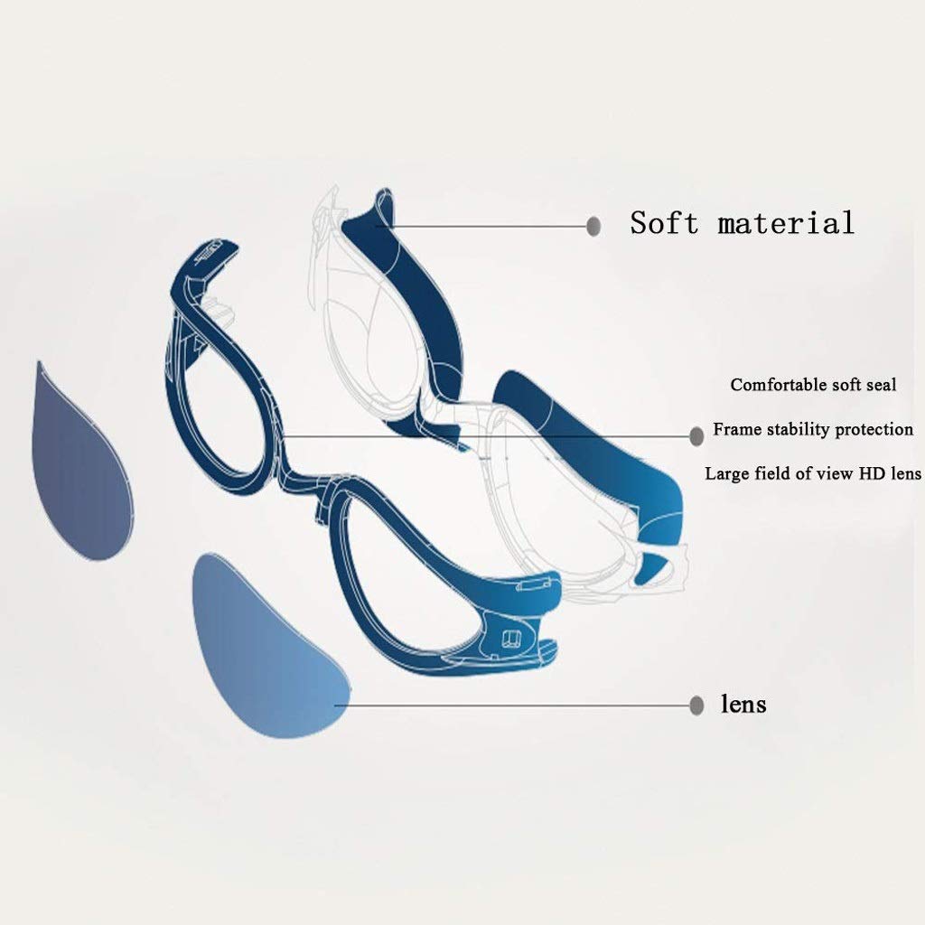 Occhialini da Nuoto, Occhialini da Nuoto for Adulto Uomini Donne Gioventù Scherza Il Bambino, Nessuna colatura Anti Fog Protezione Impermeabile Clear Vision Triathlon Pool Goggles(3-Pack)